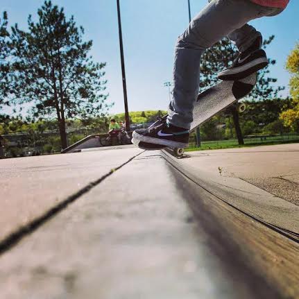 Gloucester skateboarder Pat Doane makes the best of the deteriorating skate park.