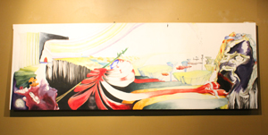 Alec Anand's art on display at Pleasant St. Tea Company