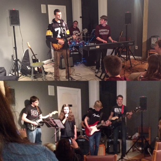 Bands Summit (top) and Rooftop Runaways rocked the house at the Human Rights club concert