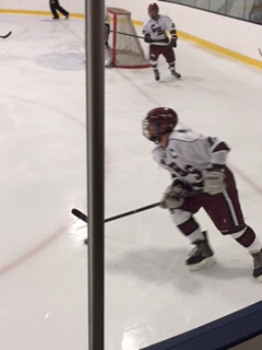 Alex Enes carries the puck at Wednesdays game against Salem