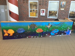 Art Clubs Under the Sea mural brightens the atrium