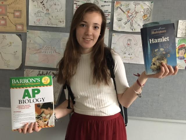 Danielle Larrabee had to decide between AP Biology, and AP Language and Composition.