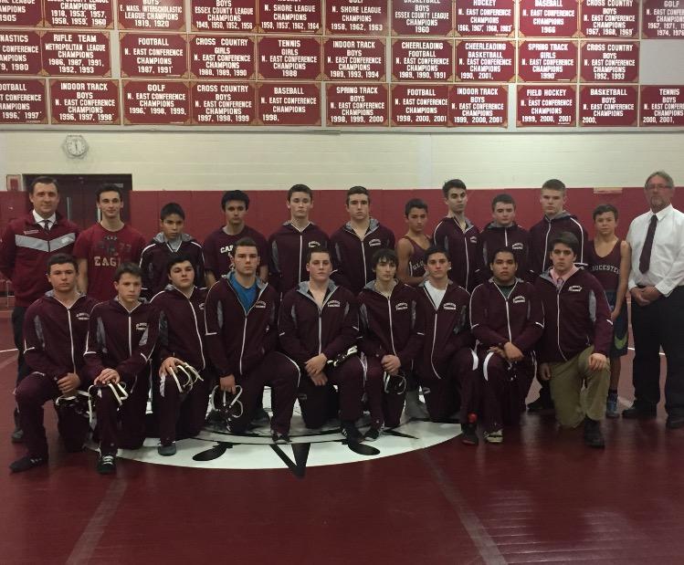 This years GHS wrestling team poses for a photo