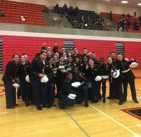 JROTCs Drill Team won first overall and qualified for Nationals this weekend in Reading, Pennsylvania. 