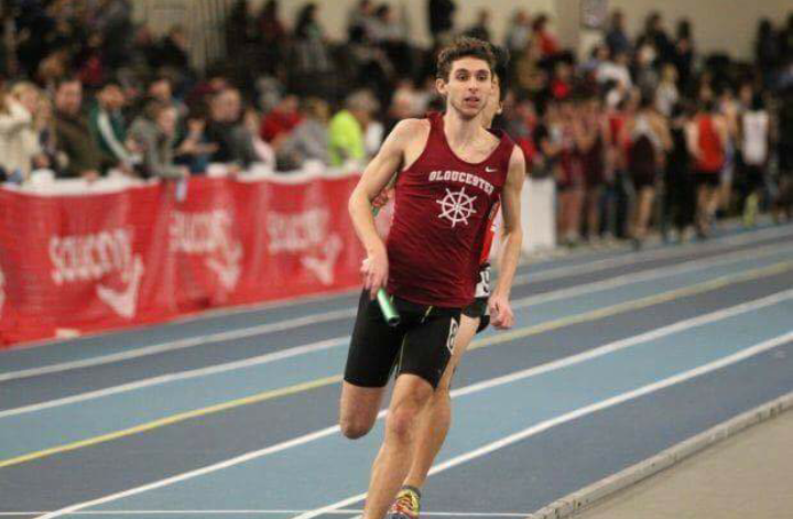 Senior captain Kyle Manly runs the 4x400 at state relays two weeks ago