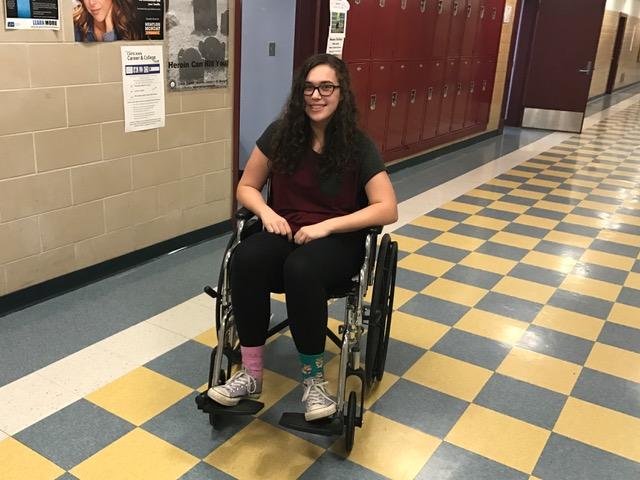 I went around in a wheelchair to test accessibility in GHS