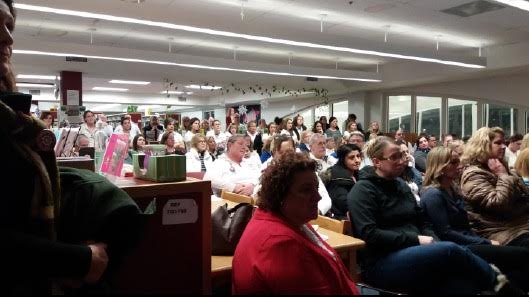 Around 150 teachers attended a February 8th School Committee meeting unannounced to show their concerns with stalled contract negotiations