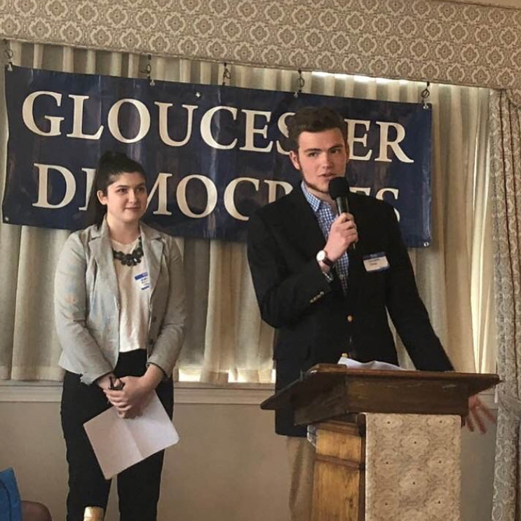 Maria Kotob and Alexander Oaks spoke to the GDCC and government leaders on school gun violence 