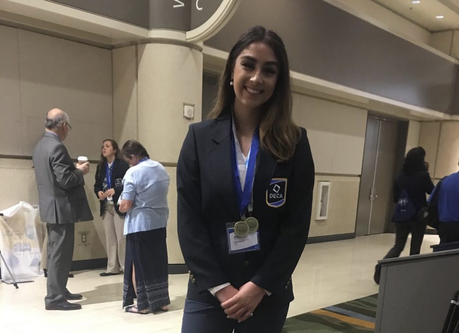 Delaney Benchoff performed well at this years DECA competition placing in the top 18 in her category