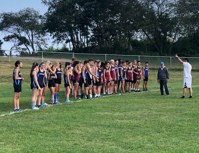 Cross Country team gets ready to start