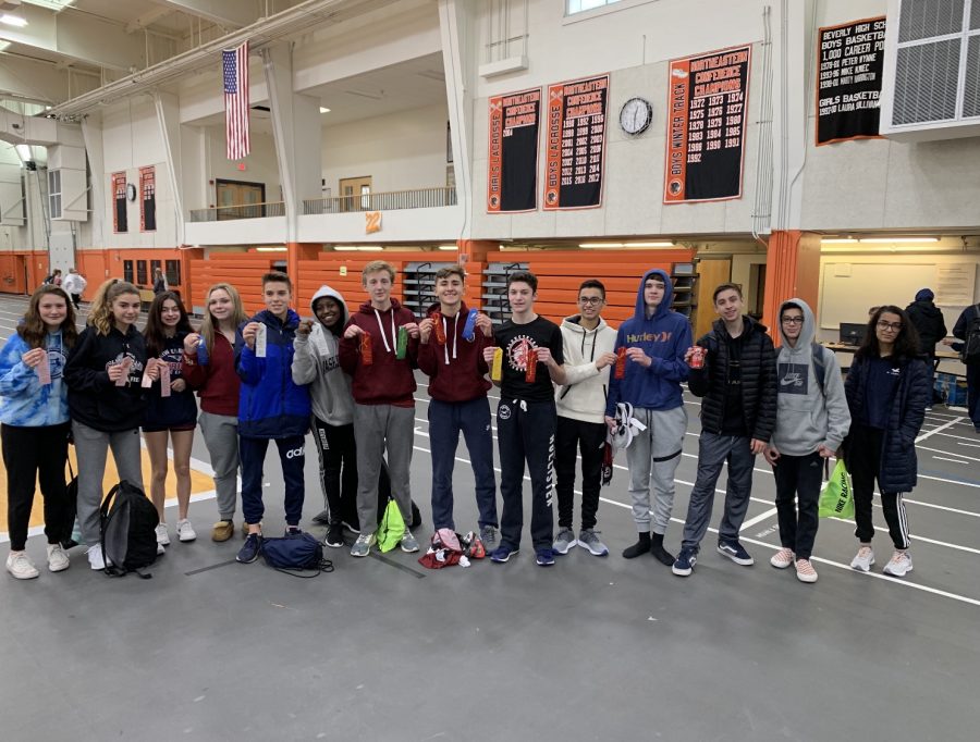 The GHS Freshman-Sophomore track team at Beverly High