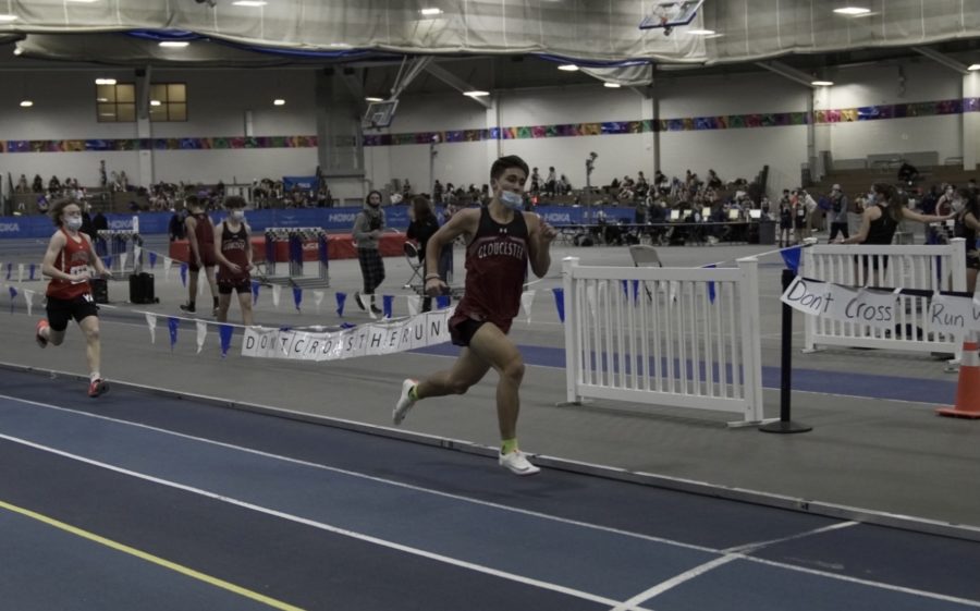 Andrew Coelho is the 800m leg of the Sprint Medley Relay that qualified for nationals