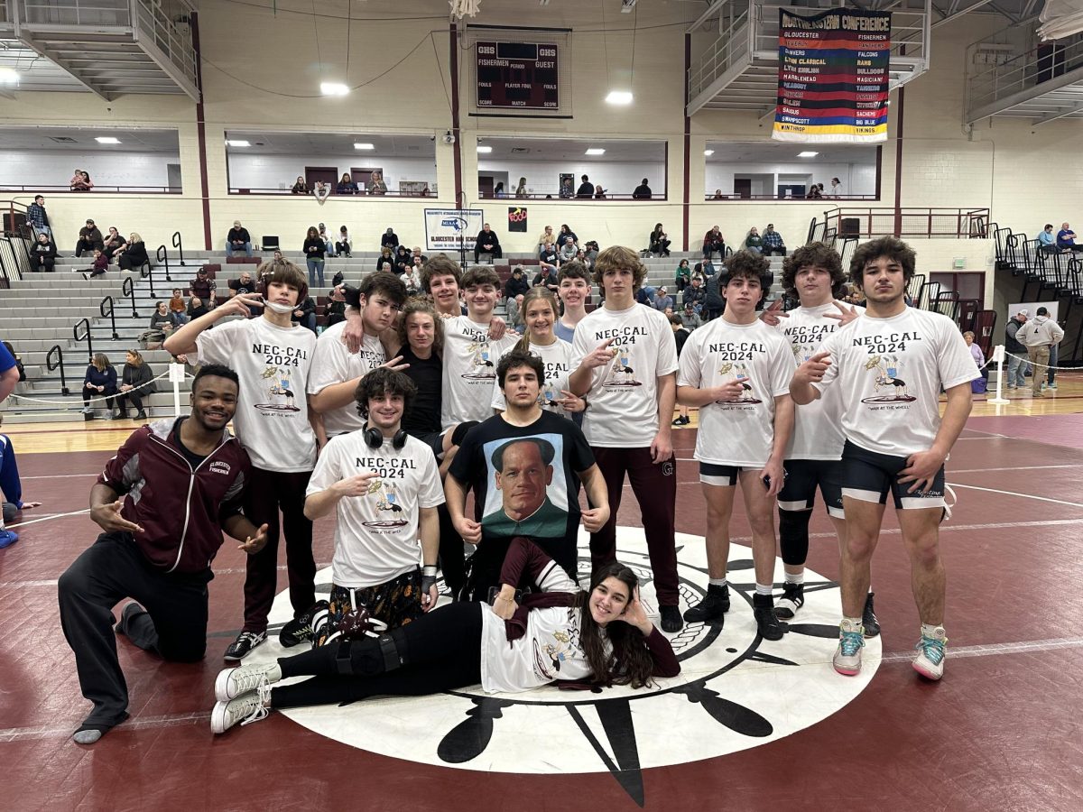 Wrestling Team Picture in the GHS Field House