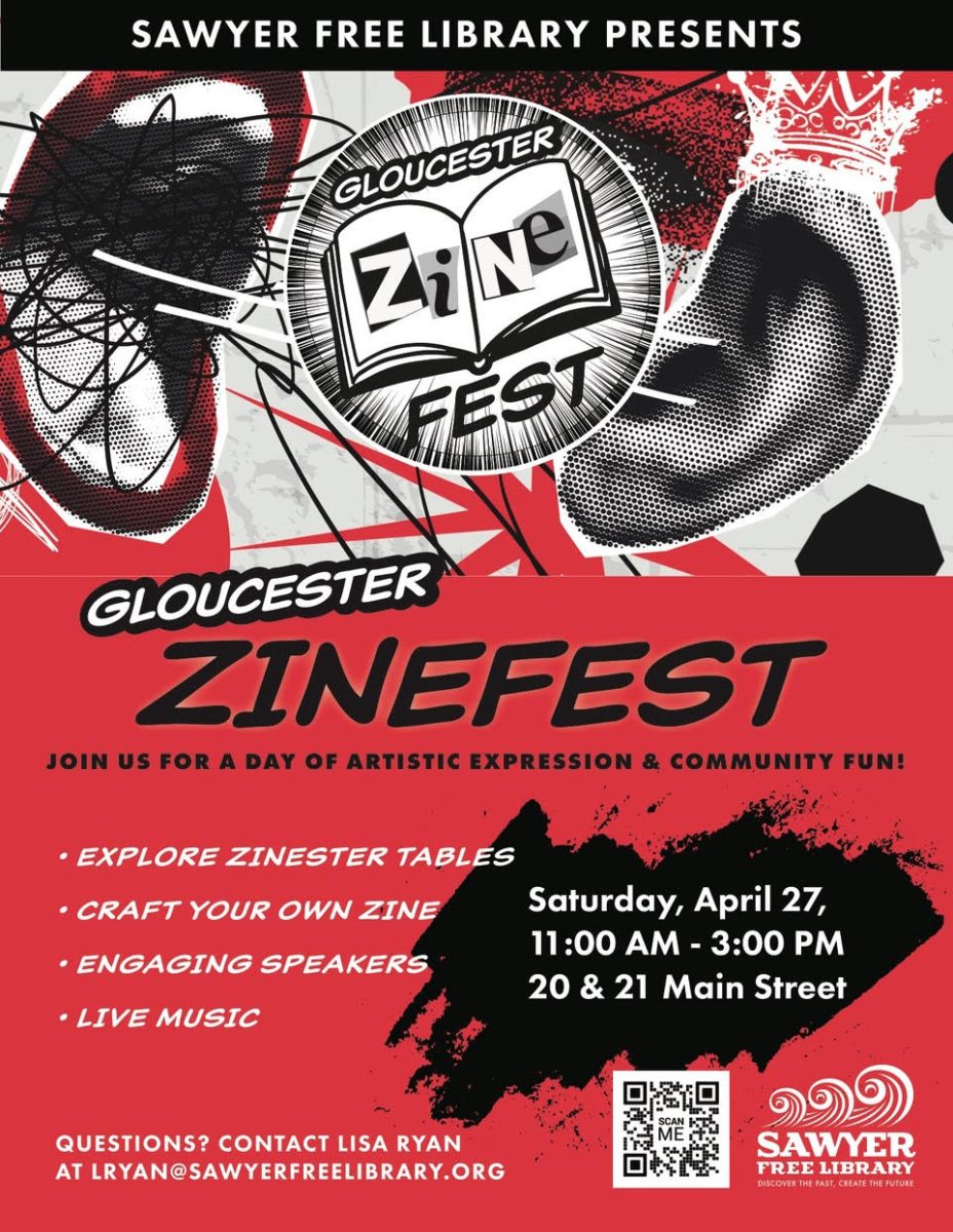 The official poster for the Gloucester Zine Fest.