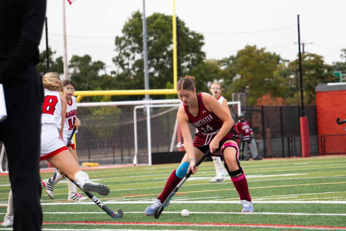 Elliana Parsons dribbles the ball away from a defender in a game this season.