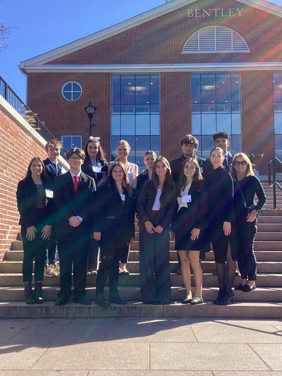 Club picture during the Fall Leadership Conference at Bentley University.