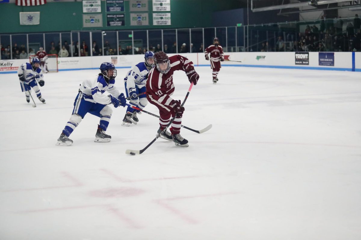 Cam Amero attempts a shot during Gloucester's opening game.