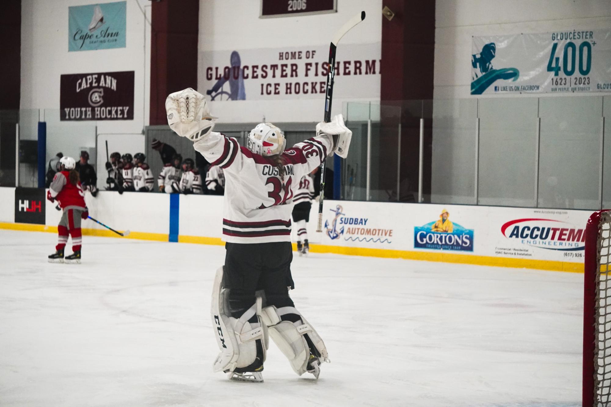 Kaydin Cusumano will be between the pipes for Gloucester in her fourth straight season.