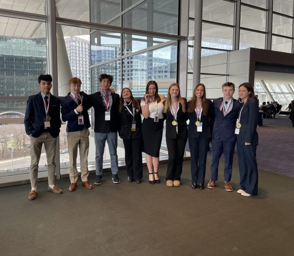 Finalists Jeferson DoCarmo, Finn Costa, Henry Harrison, Aleena Brown, Lexi Thomas, Isla Black, Velia Wrinn, Julian Nixon, and Keira O’Brien pose after the Grand Awards Ceremony.