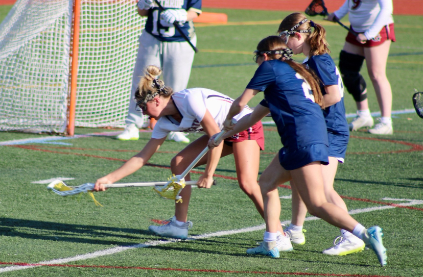Skye Berry gets a ground ball against Winthrop 