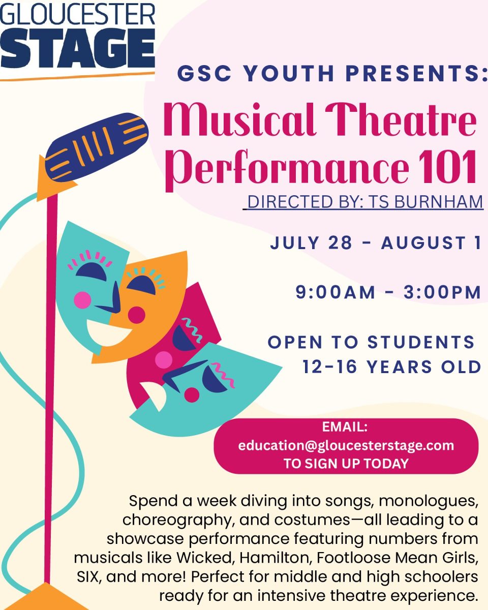 Official Gloucester Stage Company flyer for the 2025 Summer Teen Intensive