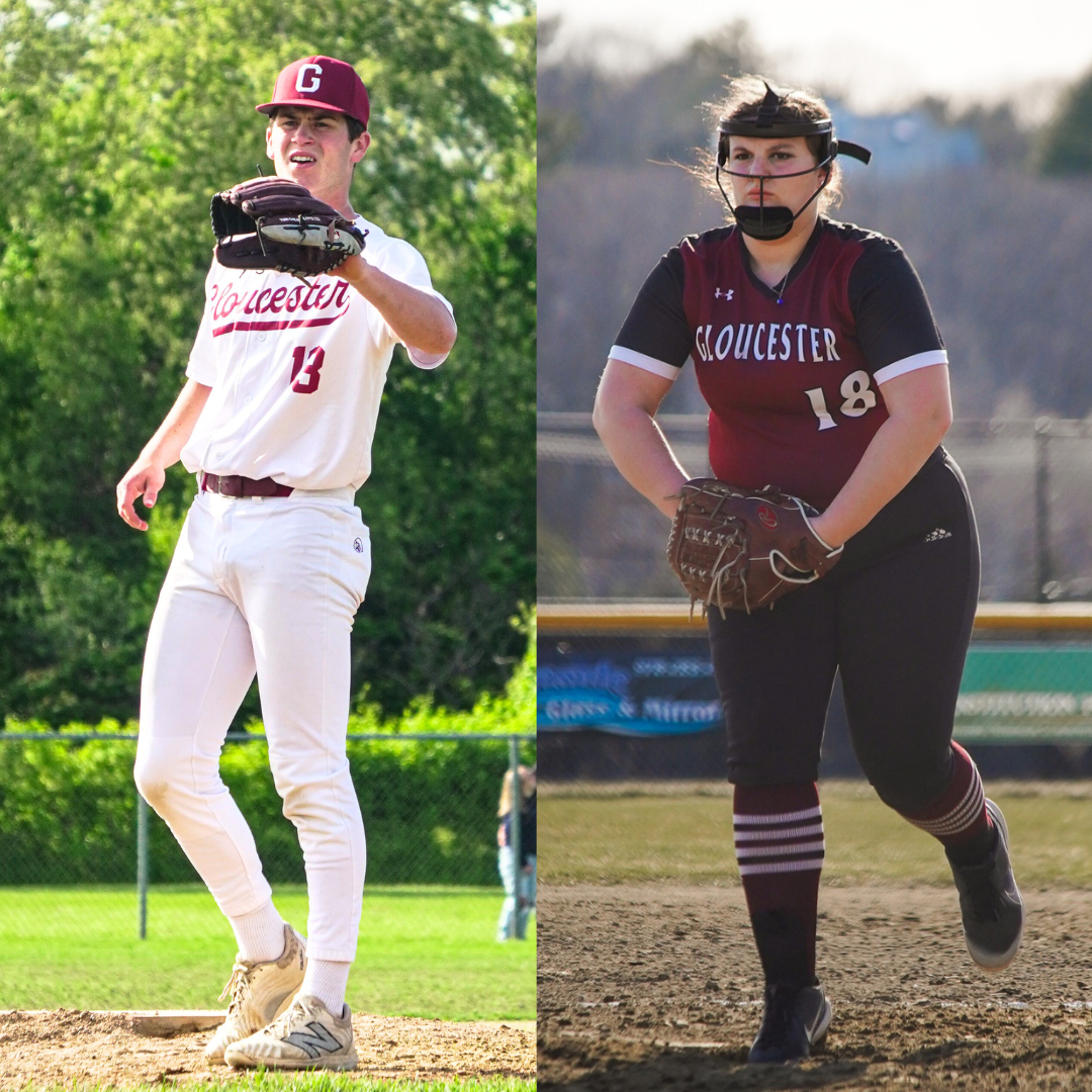 Brayden Francis (left) and Abby Noble (right) are this year's "Student Athletes of the Spring."
