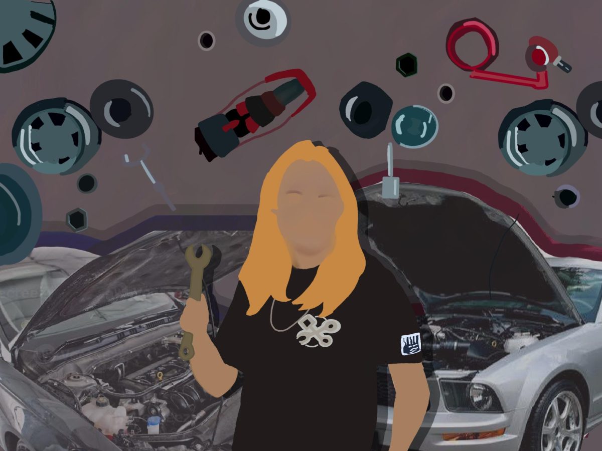 In the GHS automotive shop, Bianca Sarofeen has gained the skills and confidence needed to excel in a male dominated field. 