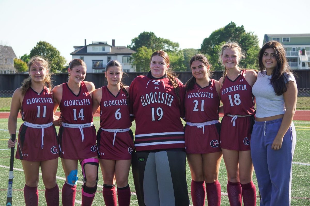 GHS Field Hockey seniors pose together before their season opener.