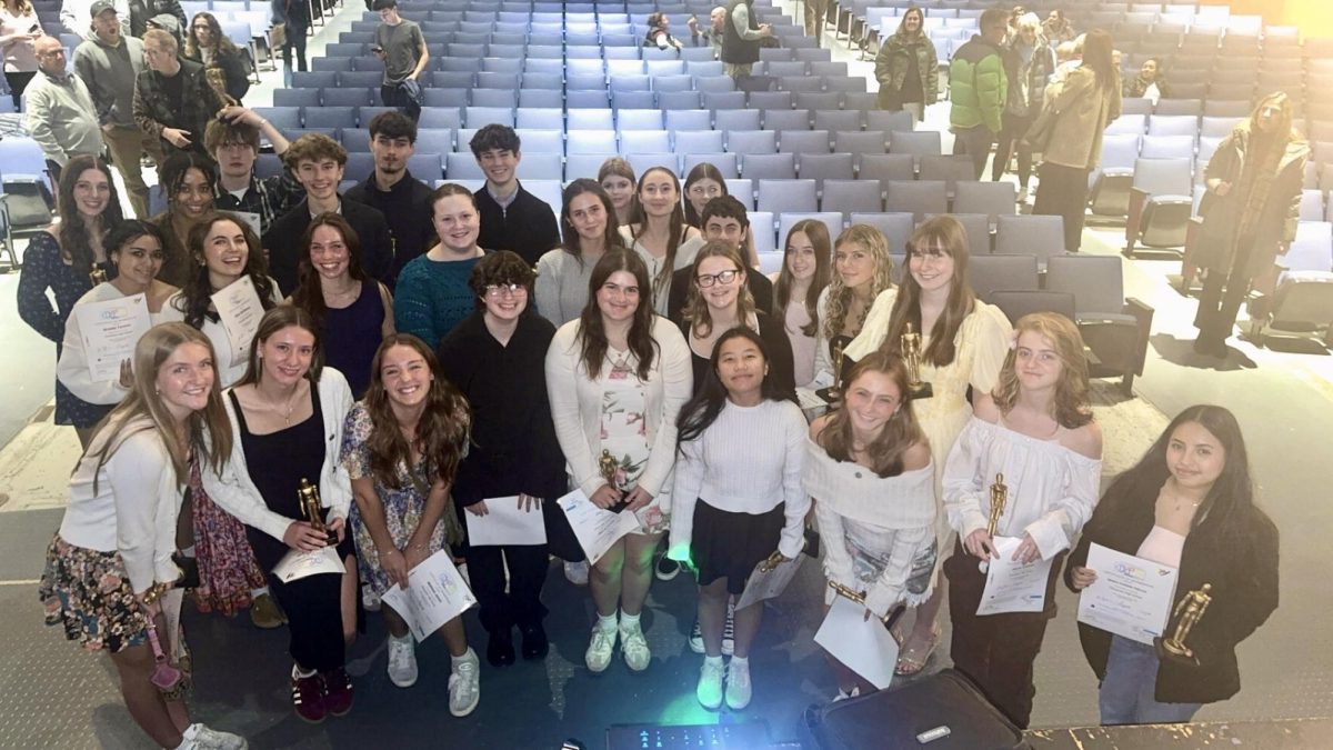 The new inductees to the National Arts Honor Society