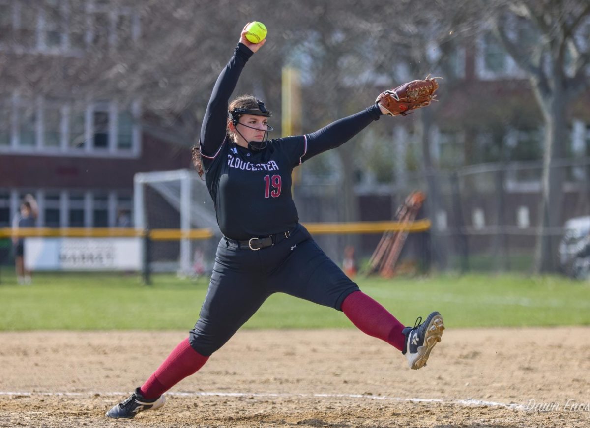 Abby Noble has been the standout for the Fishermen Softball team as of late, especially in their takedown of St.Mary's. [Photo courtesy of Dawn Enos]