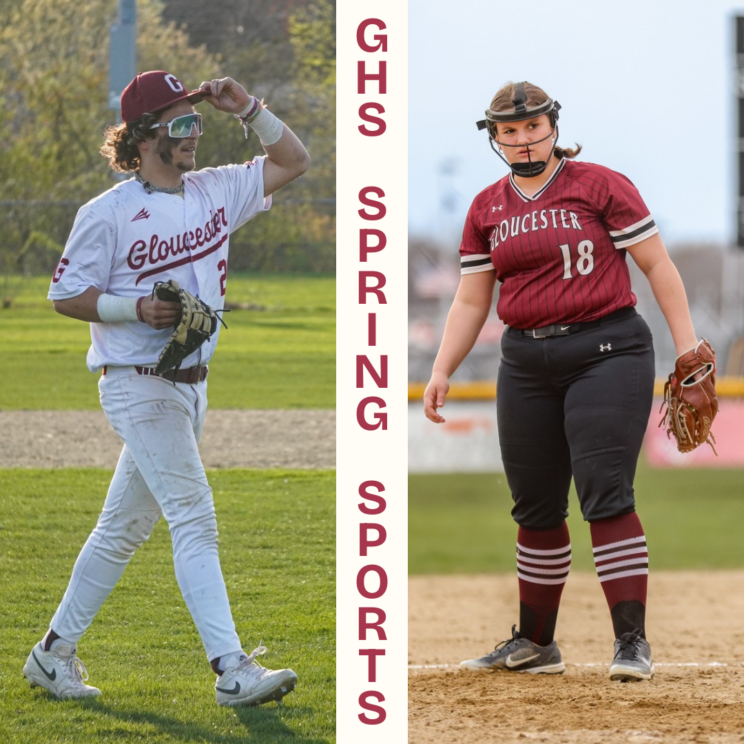 Pitchers Nico Alves (left) of GHS Baseball and Abby Noble (right) of GHS Softball are two of the top Gloucester players to watch this spring.
