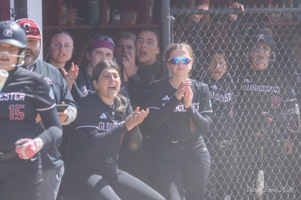 The Fishermen Softball team had their work cut out for them against #2 Norton in the Elite 8 and failed to jump back from an early 7-0 deficit. [Photo courtesy of Dawn Enos]